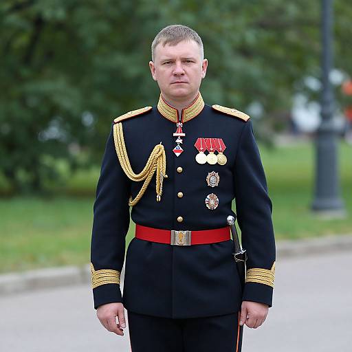 Russian Military Uniform Portrait