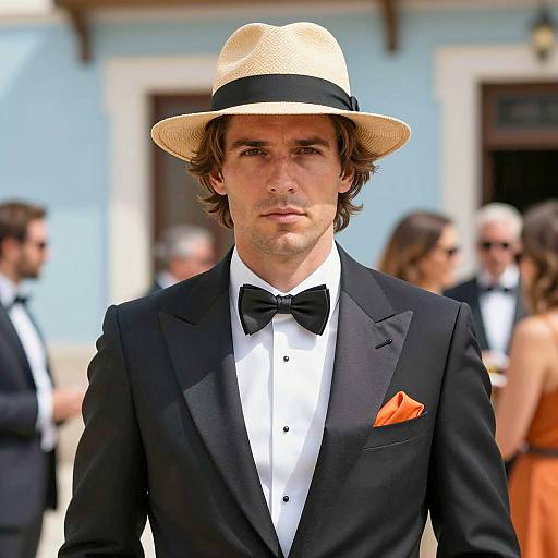 Stylish Casablanca Theme Party Portrait