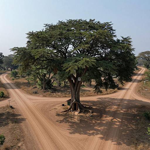 Majestic Treehouse with Enchanting Features