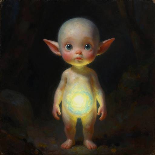 Realistic Glowing Elf Character Concept