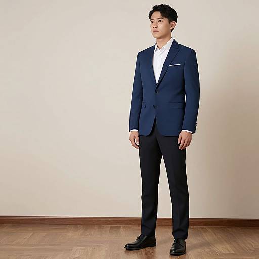 Man in Blue Suit Costume