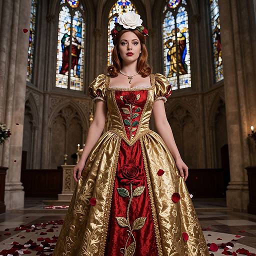 Dramatic Briar Rose Gothic Portrait