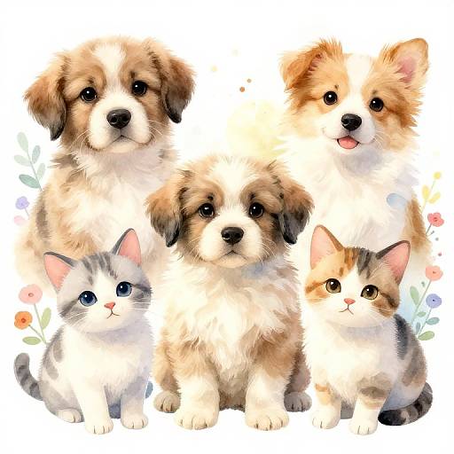 Watercolor AI Pet Portraits