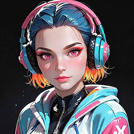 3D Anime Girl in Bodysuit