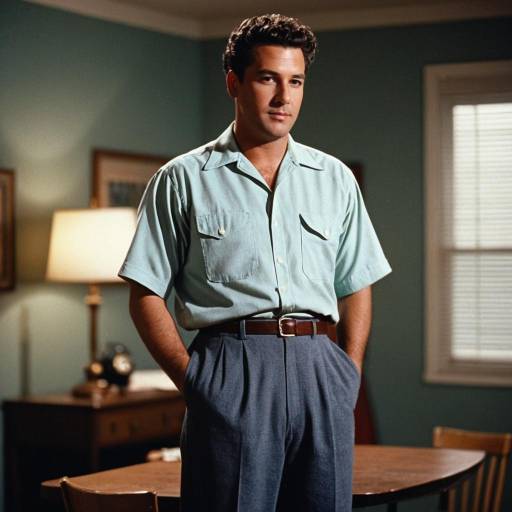Retro 1950s Man in Casual Outfit