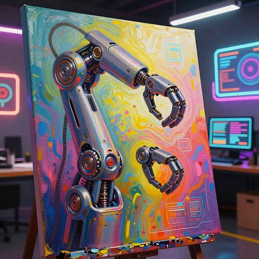 Cyberpunk AI Digital Art Creation