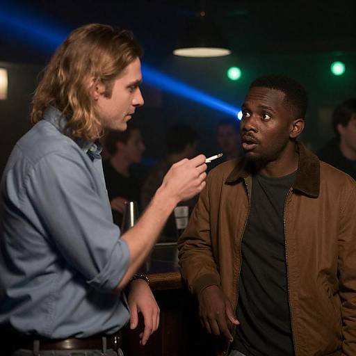 Surprising Encounter in a Dimly Lit Bar