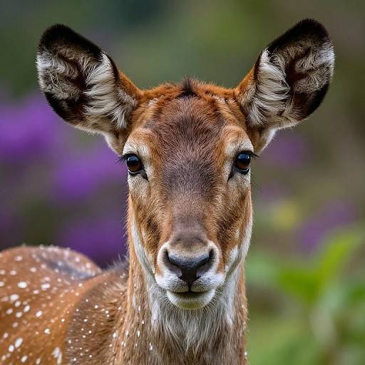 Realistic Hamster Portrait with Foliage