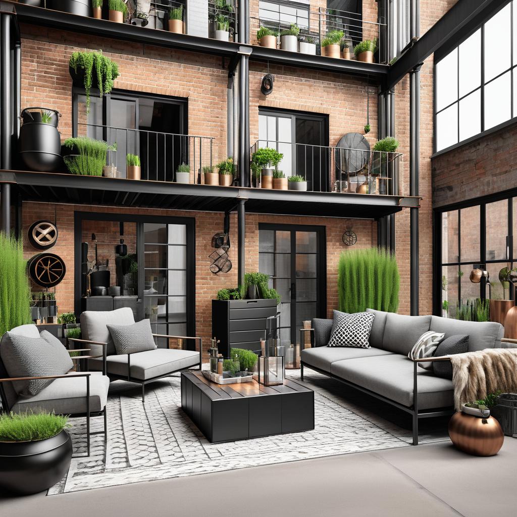 Chic Industrial Loft with Unique Decor