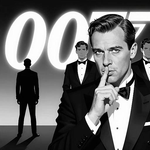 Elegant Noir: Secret Agent in Shadows