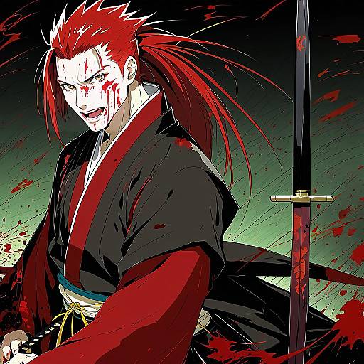 Illustration of Mori nagayoshi (fate), fate (series) in the style of Doremi