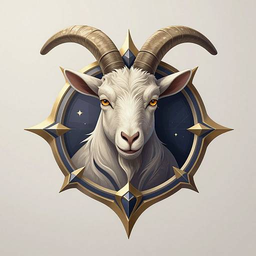 Intricate Goat Esports Logo Design