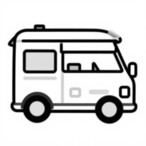 Cartoon Style Coffee Van Design