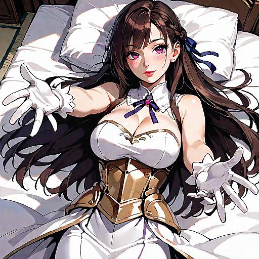 Anime Mature Female Character Reaching Out