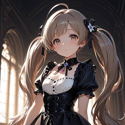 Illustration of Hakozaki serika, idolmaster in the style of Ling s