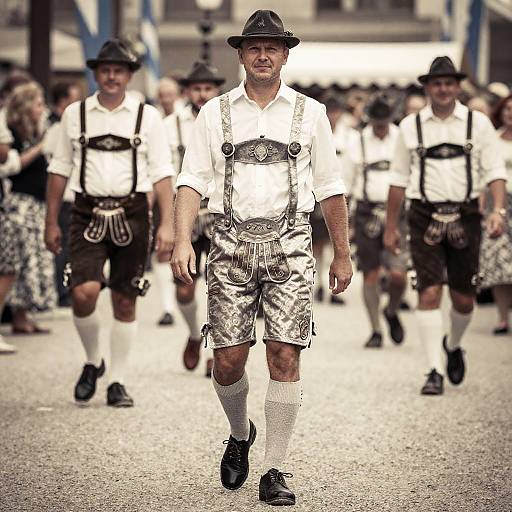 Trapezoid Man in Bavarian Oktoberfest Attire