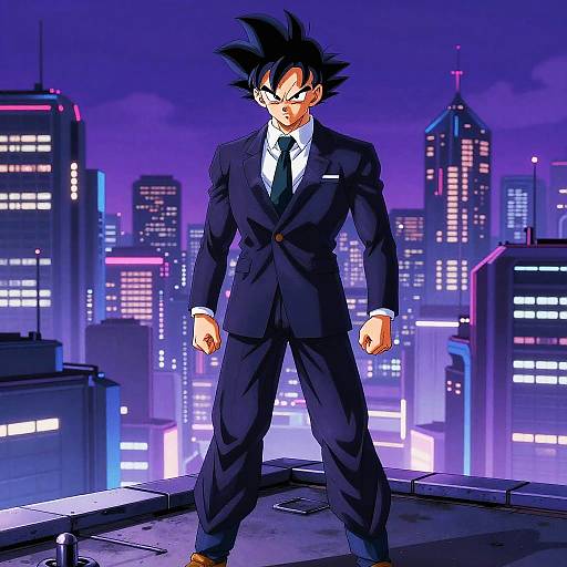 Vegito in Futuristic Elegant Suit