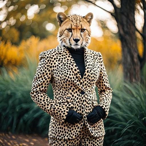 Sleek Cheetah Cosplay Costume Design