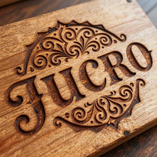 Handcrafted Pyrography Vintage Logo