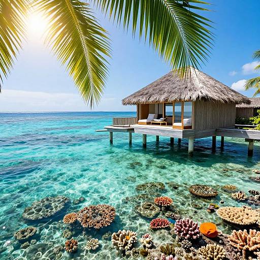 Tropical Pergola Over Crystal Ocean
