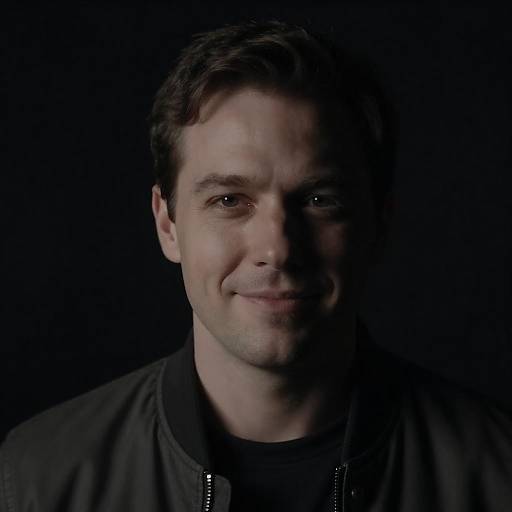 Dramatic Portrait of a Man in Shadows