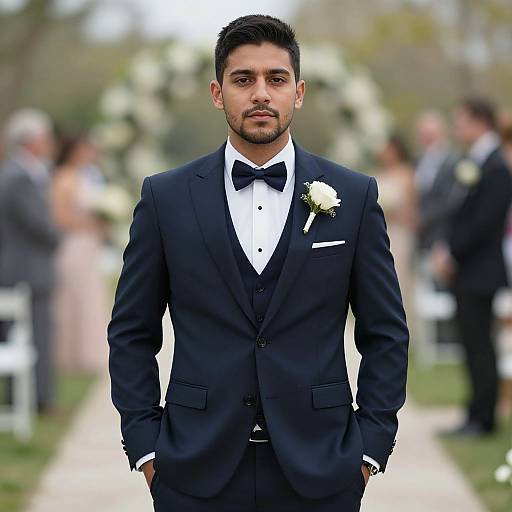Formal Man in Wedding Attire