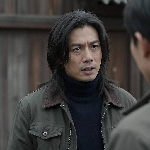 Intense Man Portrait in Rustic Setting