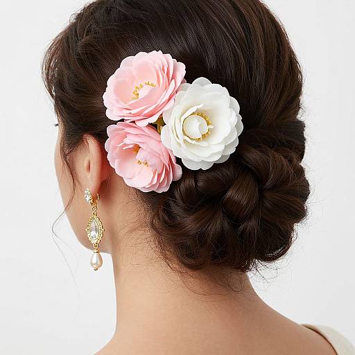 Elegant Floral Hair Accessories and Jewelry