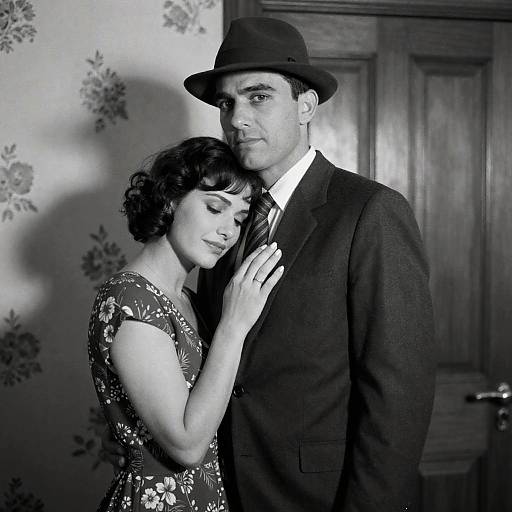 Classic Monochrome Couple Portrait