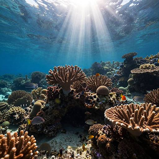 Serene Underwater Coral Reef Hideaway