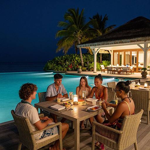 Color Psychology at Maldives Resort Patio