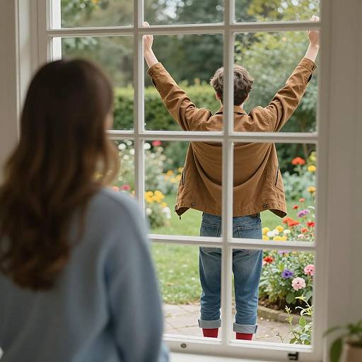 Young Man and Woman by a Window