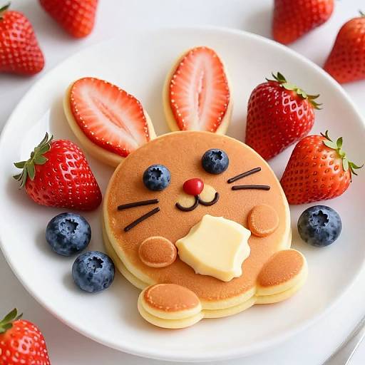 Easter Bunny Pancake Breakfast Delight