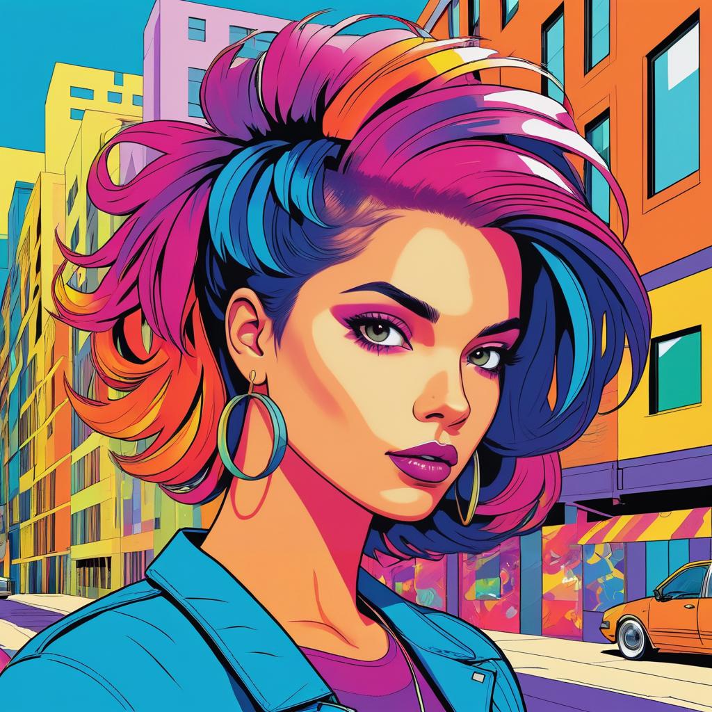 Vibrant Urban Character Illustration