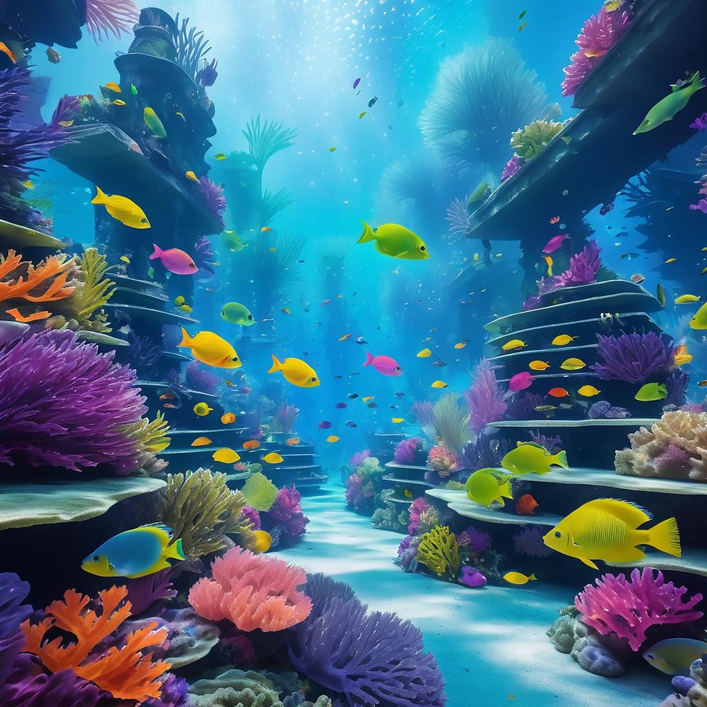 Underwater Festival in a Coral Reef