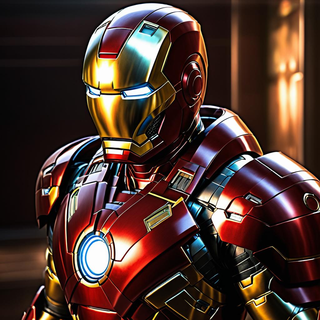 Photorealistic Iron Man in Realistic Setting