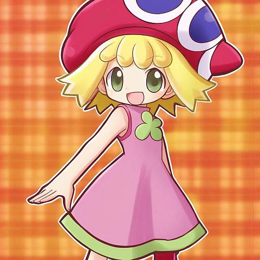 Illustration of Amitie (puyopuyo), puyopuyo in the style of Mizushima (p201112)