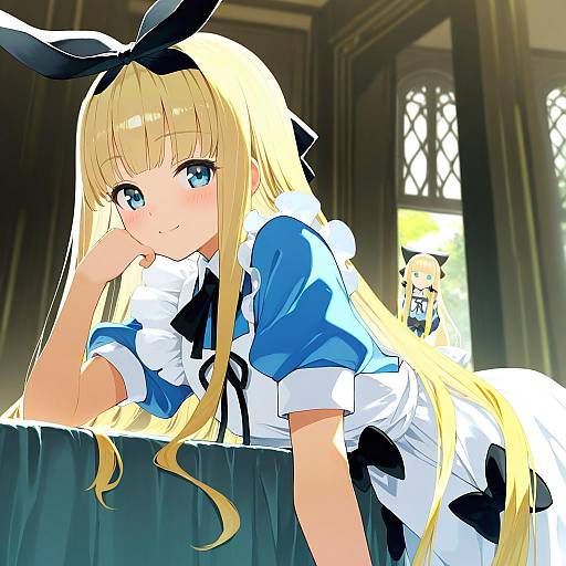 Illustration of Mononobe alice, nijisanji in the style of Siirakannu