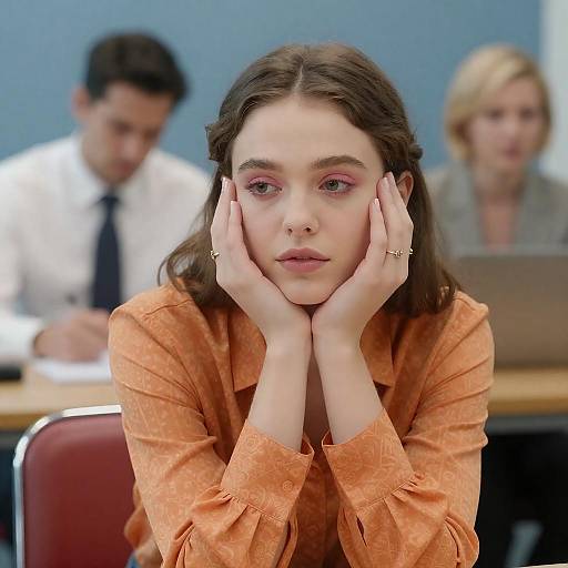 Casual Office Portrait of Young Woman