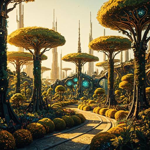 Luminous Fantasy Garden of Nano Trees Luminous Fantasy Garden of Nano Trees