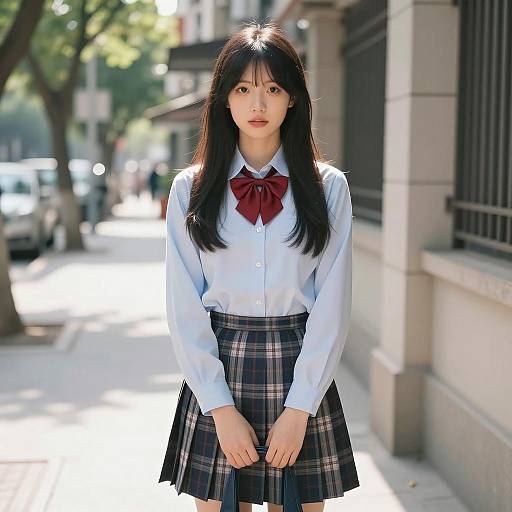 Urban Asian Woman in Stylish Attire