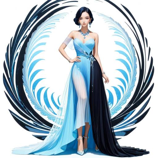 Chic Avant-Garde Woman in Elegance Chic Avant-Garde Woman in Elegance