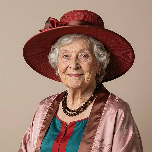 Elegant Portrait of an Elderly Woman