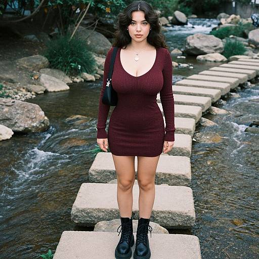 Aesthetic Woman in Casual Streetwear