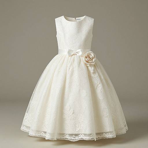 Elegant Lace Flower Girl Dress