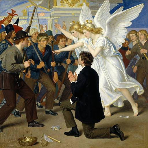 Impressionist Side Profile: Angelic Rescue