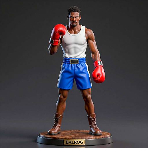 Intense Boxer Statue: Balrog Display