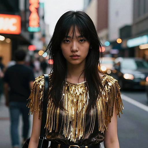 Fringe Asian Street Fashion Vibes