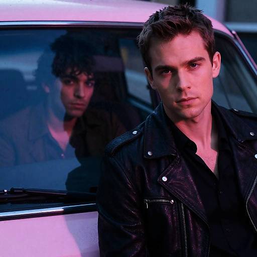 Intense Portraits in Neon Urban Scene