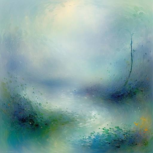 Abstract Lost Dreams with Foggy Textures